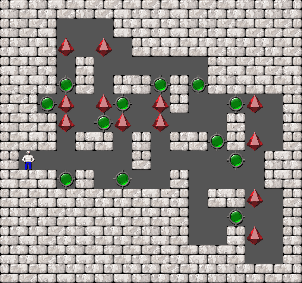 Sokoban Bugs509 collection level 18